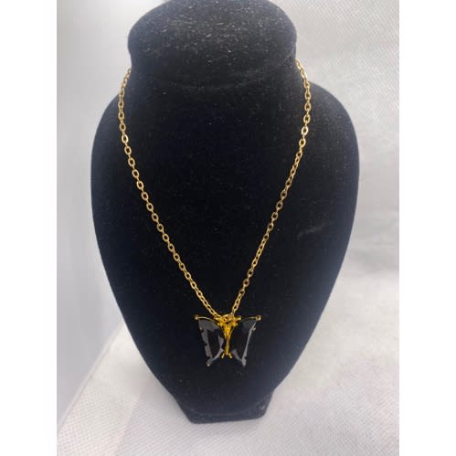 Butterfly Pendant- Gold - Style 2