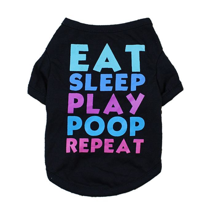 Dog Shirt Dog T-Shirts Dog Spring Summer Clothes Printed-XL