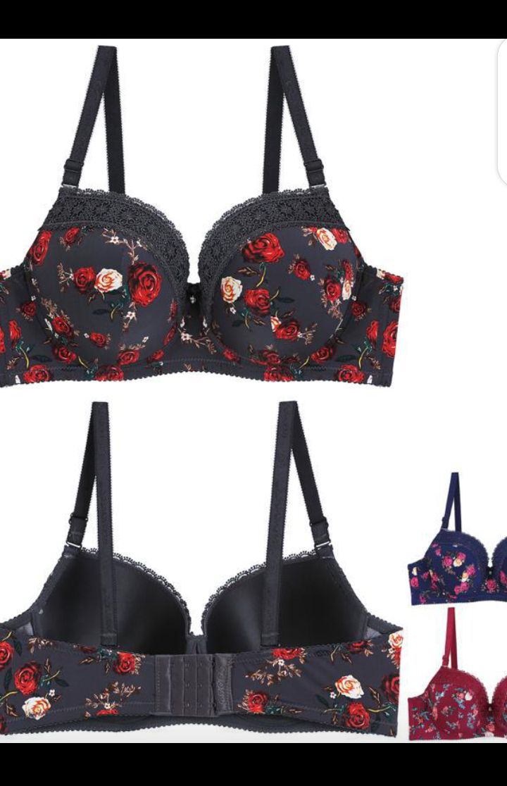Floral Women Everyday Comfy Bra 1piece