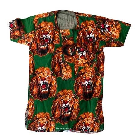 Isi Agu - Igbo Traditional Top- Multi For Boy