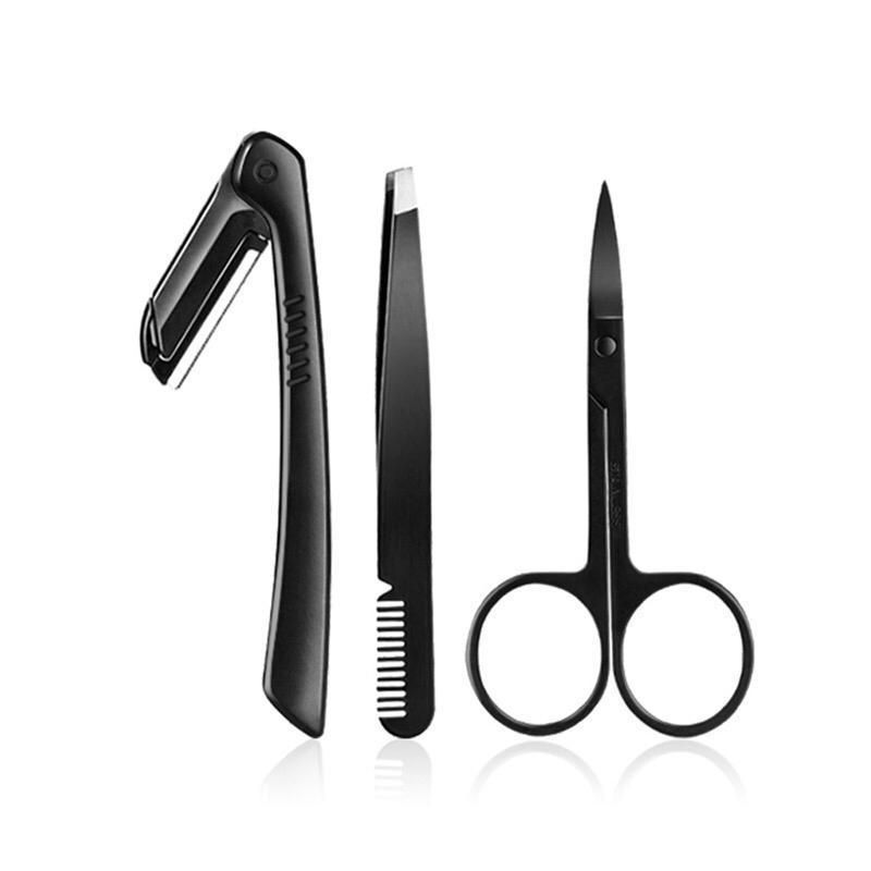3pcs Eyebrow Tweezer Set