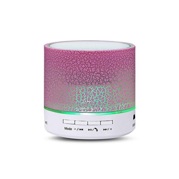 A9 Wireless Bluetooth Speaker Portable LED Mini Hands Free TF USB Subwoofer Music Sound Player For Car Phone Iphone PC(Pink) HT-S