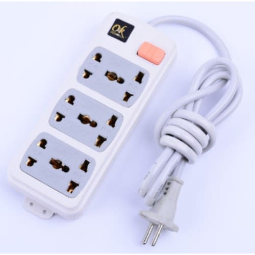 Extension Socket - 3 Way - 250vac