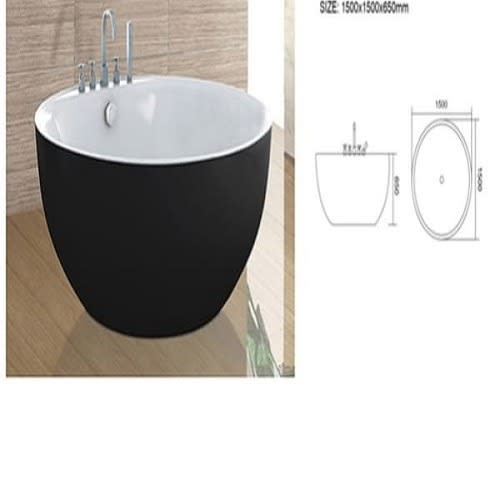 Round Shape Acrylic Bathtub