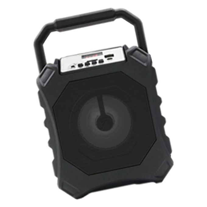 Speaker Mic System 1200mAh Karaoke Bluetooth Machine For Kids Black