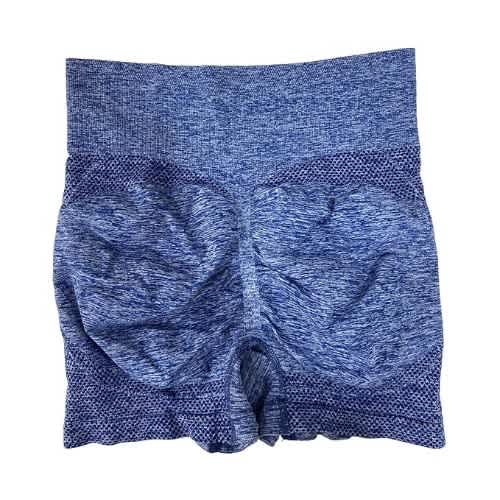 High Waist Fitness Yoga Shorts -blue