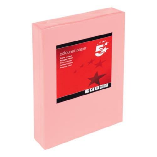 A4 Coloured Copier Paper - 80gsm- Pink -500 Sheets
