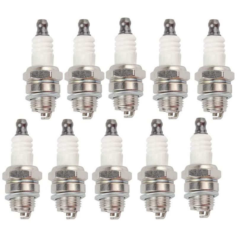 10Pcs L7T Spark Plug for Trimmer Blower Chainsaw
