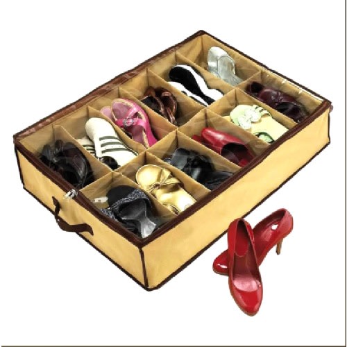 Pocket Slot Shoe Organizer Protector - 12 Pair