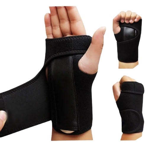 Wrist Splint Brace For Right Hand - Black