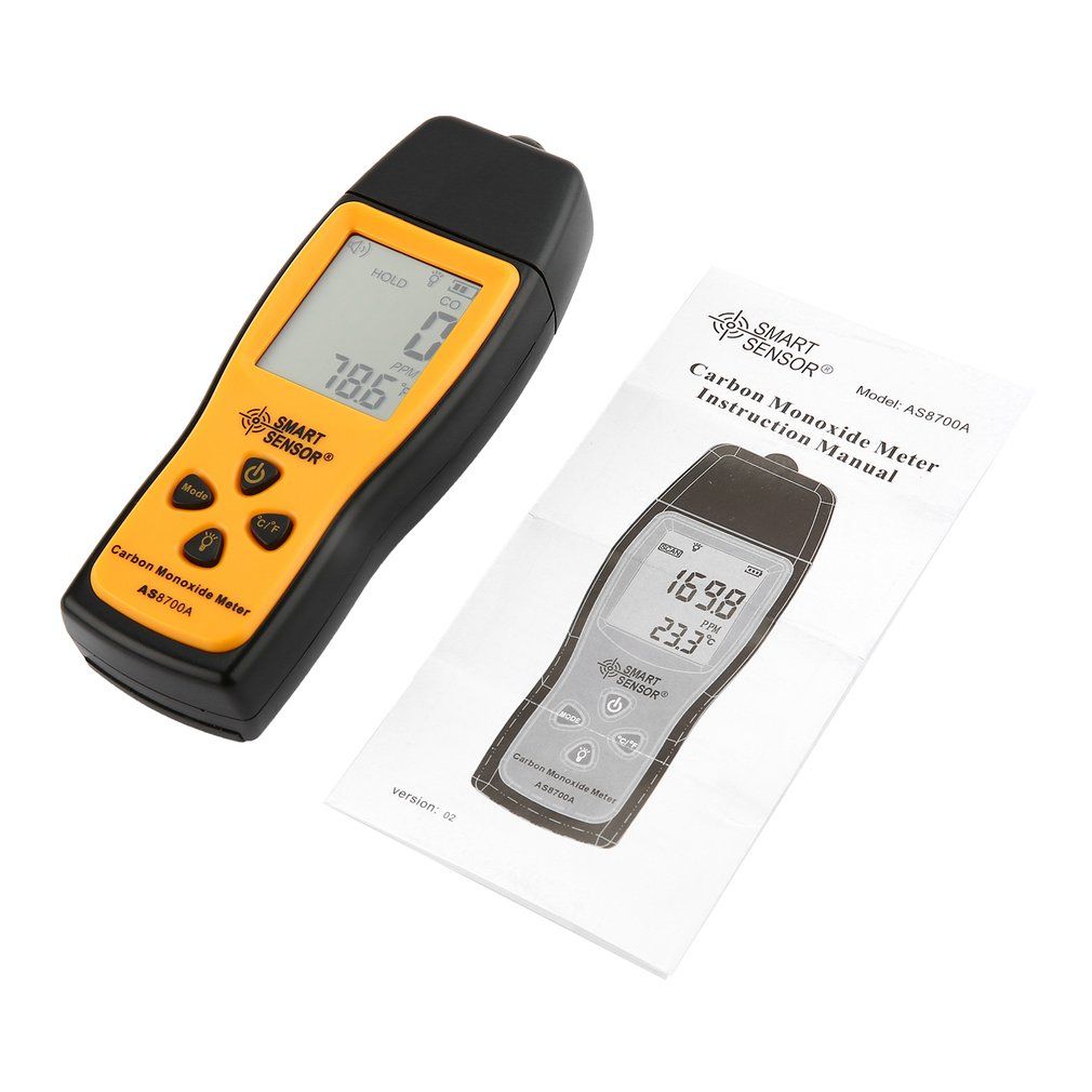 Handheld Carbon Monoxide Meter Portable CO Gas Leak