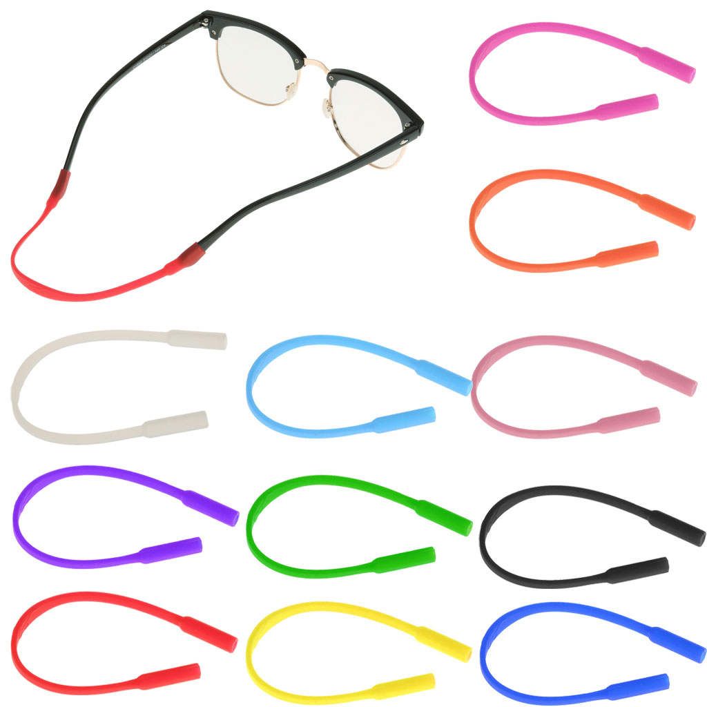 Multicolor Kids Silicone Soft Eyewear Cord Glasses Neck Strap Eyeglass