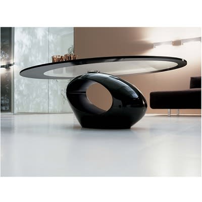 John C Black Abstract Coffee Table