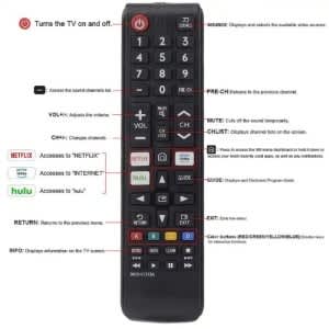 Tv Remote Control For Bn59-01315a