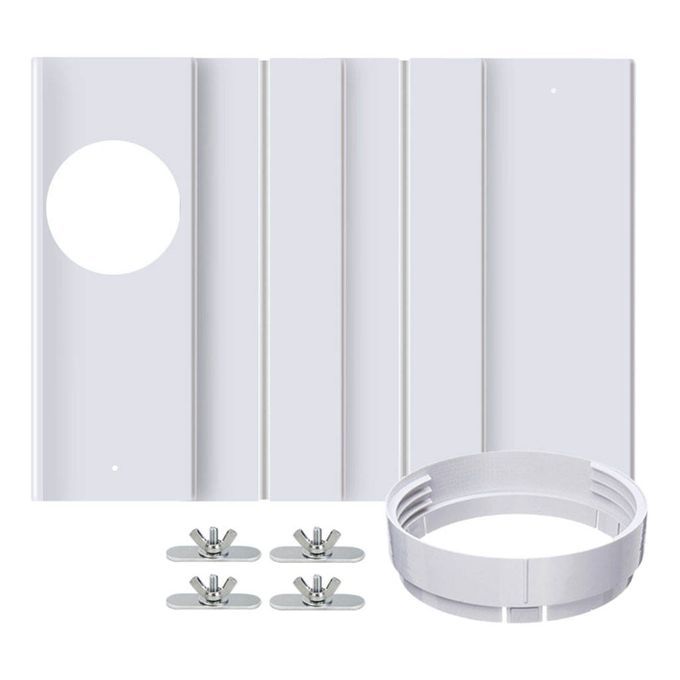 5 PCS Adjustable Portable Air Conditioner Window Kit Plate Exhaust