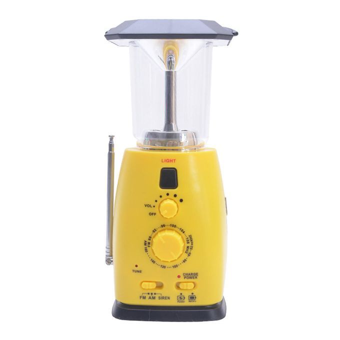 Emergency Weather Radio Solar Hand Crank AM FM LED & Reading Light