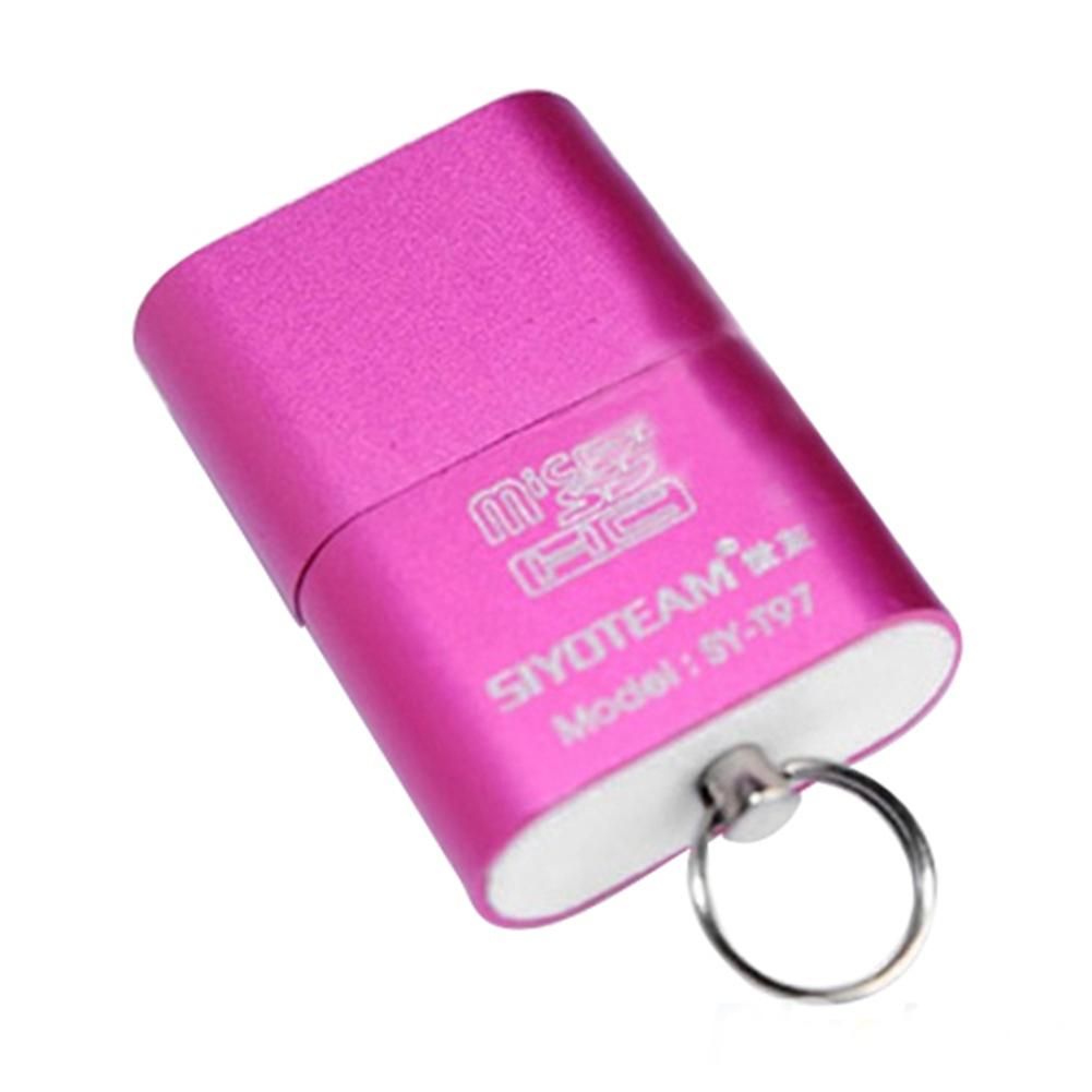 Portable Mini USB 2.0 Micro SD TF T-Flash Memory-Rose-Red
