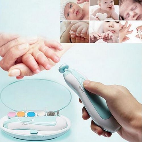 Multifunctional Portable Electric Baby Nail File Trimmer Cutter