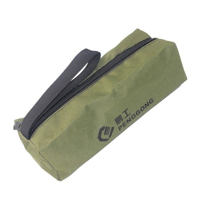 Tool Storage Bag Carrier Oxford Handy Zip Pouch  Green