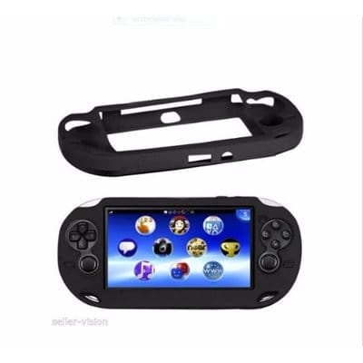 Soft Silicone Skin Protector Cover Case for Sony PS Vita Console PSP - Black