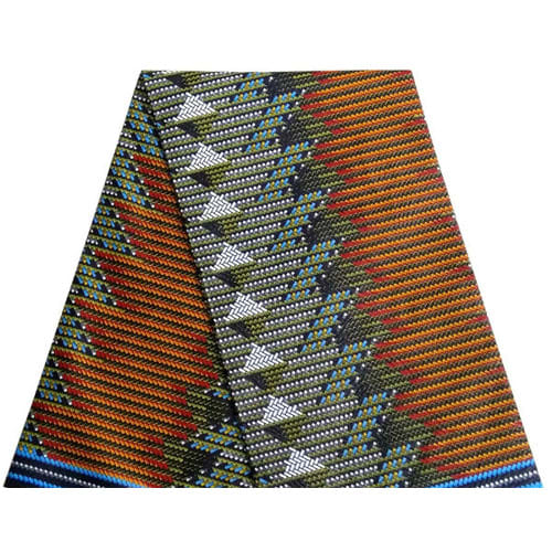 Ankara Print Fabric - 6 Yards - Brown Multicolor