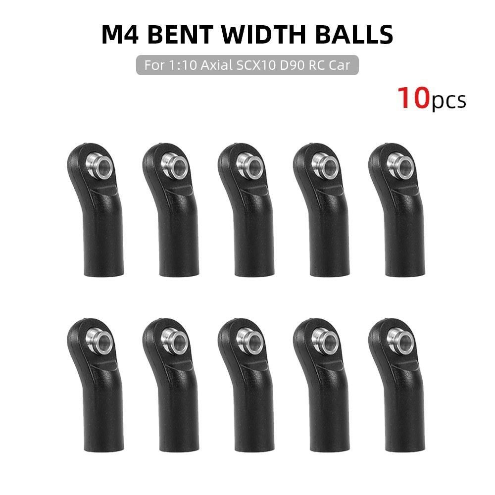 10pcs Rod Ends M4 Bent Width Balls
