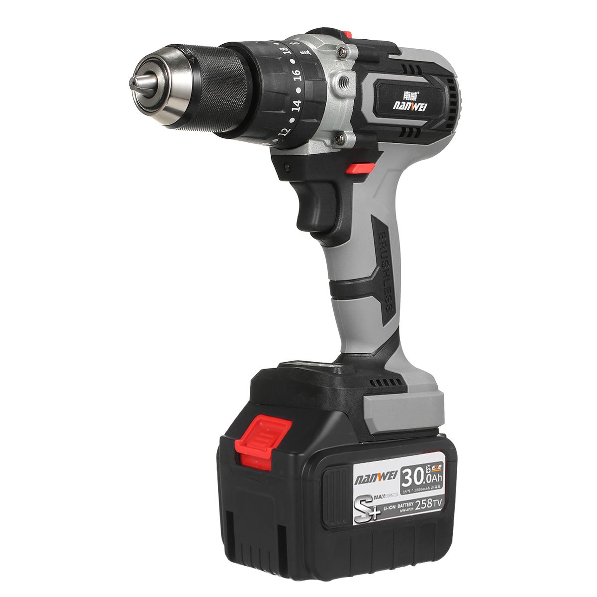 21V Cordless Drill Driver Batteries Max Torque 200N.m 20+3