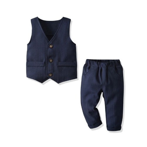 2-piece Little Boy Party Vest & Pants Set
