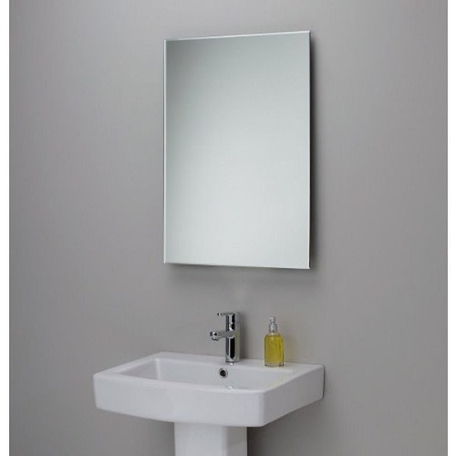 Plain Frameless Bathroom Mirror