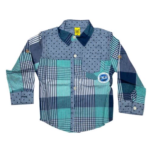 Boys Long Sleeve Shirt -Multicolor