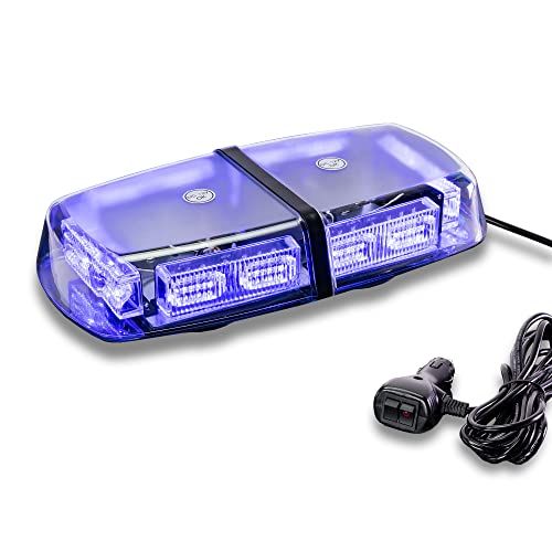 12 36W Blue LED Strobe Warning Police Mini Light Bar  Waterp