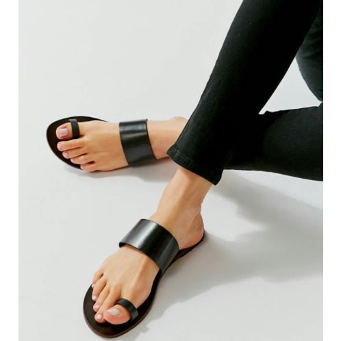 Female Black Toe Slide