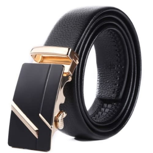 Men's Leather Belt - Black