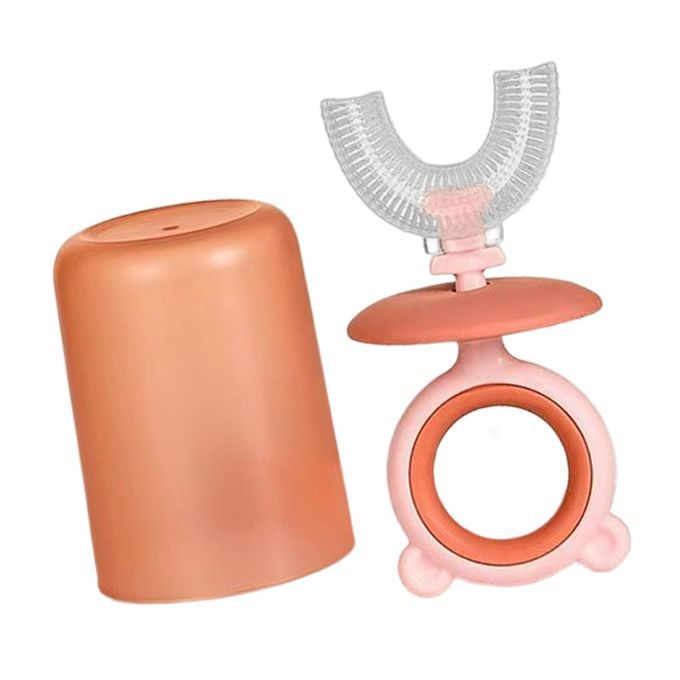 Thorough Cleaning Brush Baby Children 360 Degree Red 2-6 Years