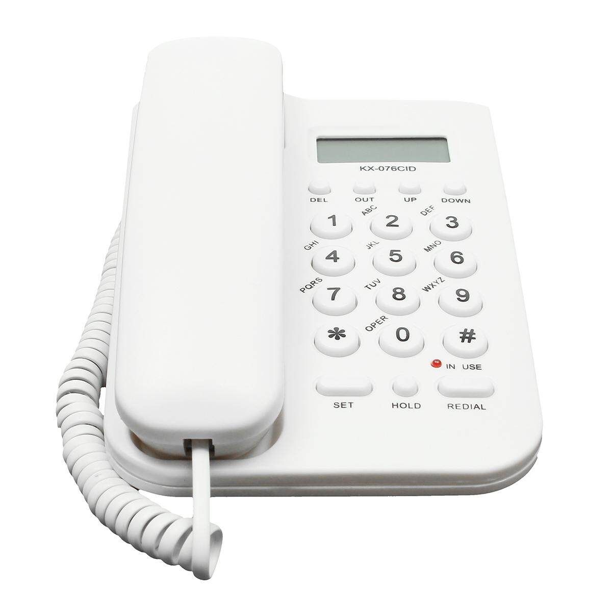 Corded Telephone Desktop Telephone For Home/Hotel/Office White