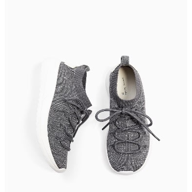 Shiny Fabric Sneakers