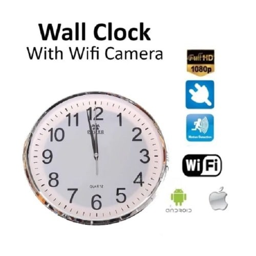 Spy Wall Clock Hidden Camera