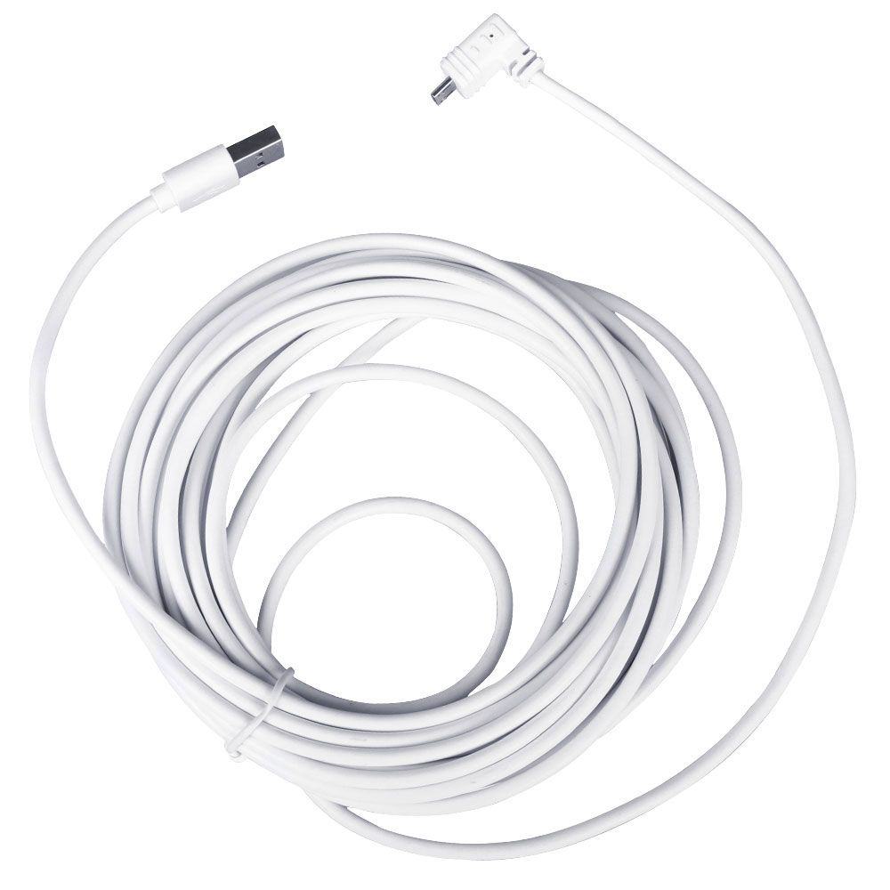 Weatherproof Power Cable 6M/20ft Length Cable,White