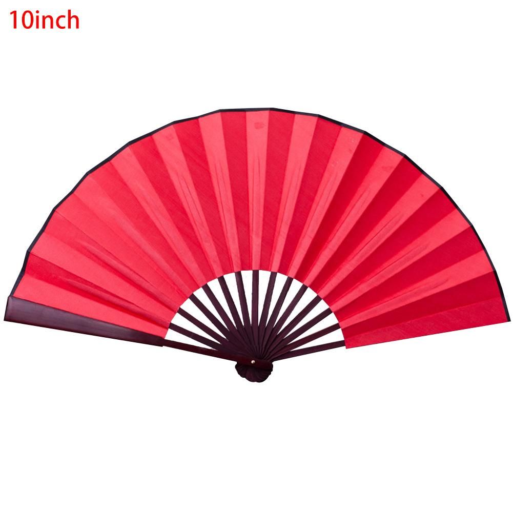 Gift Solid Folding Cloth Held Fans Folding Dance Party Silk Hand 8 Plastic Silk Wedding Fan Fans Inch Summer Fan Color Hand /10