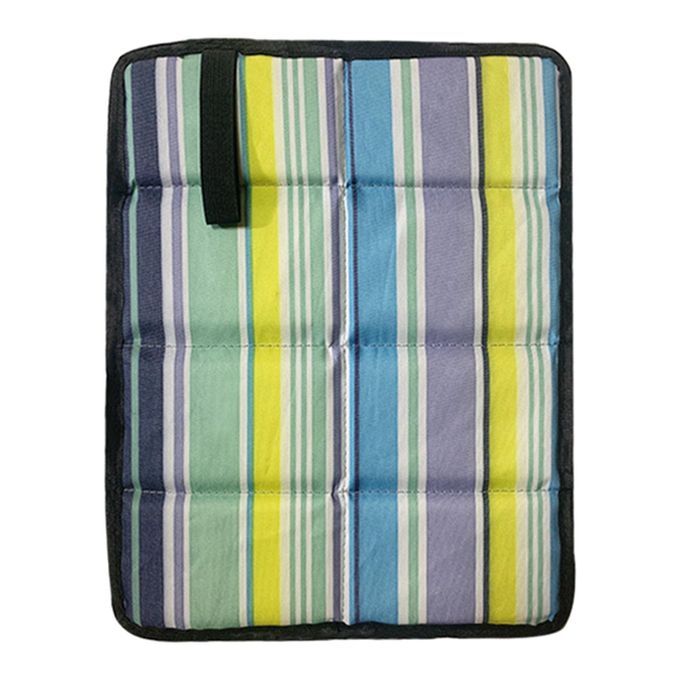 Foldable Camping Mat Seat Cushion Foam Pad Waterproof Blue Stripes