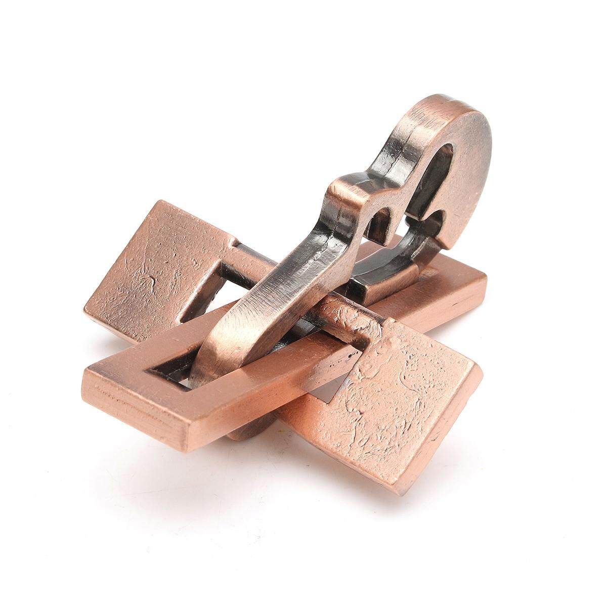 Vintage Metal Puzzle IQ Mind Brain Teaser Educational Toy Gift Adults Child