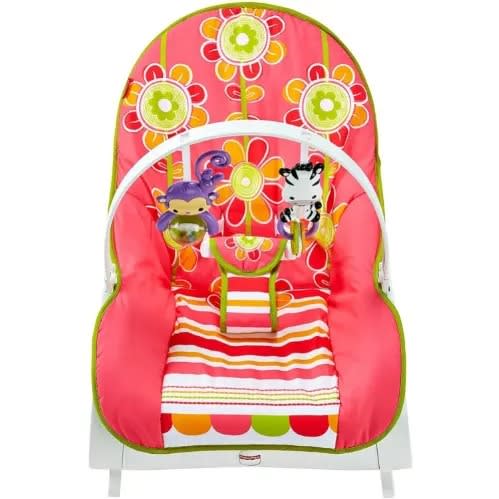 Infant To Toddler Baby Bouncer Rocker - Floral Confetti