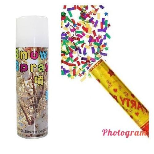 3pcs Snow And 3pcs Party Popper