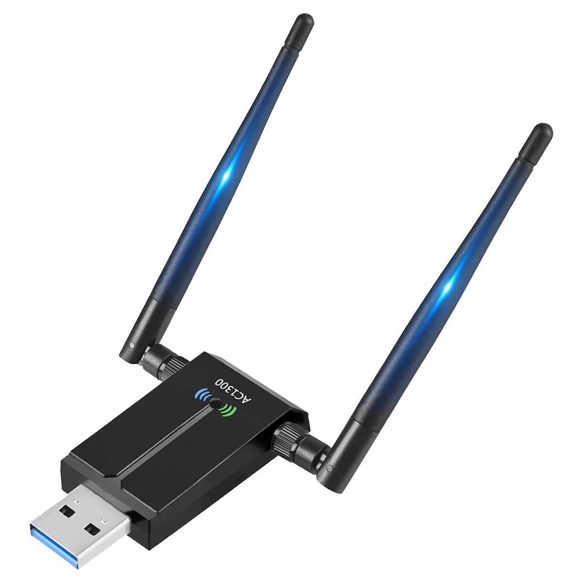 1300Mbps Long Range USB WiFi Adapter for PC Desktop Laptop USB Wireless Adapter Dual Band 24GHz 5GHz Internet Stick