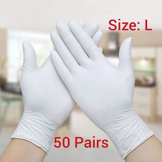 Disposable Latex Examination Hand Glove - 100 Pieces