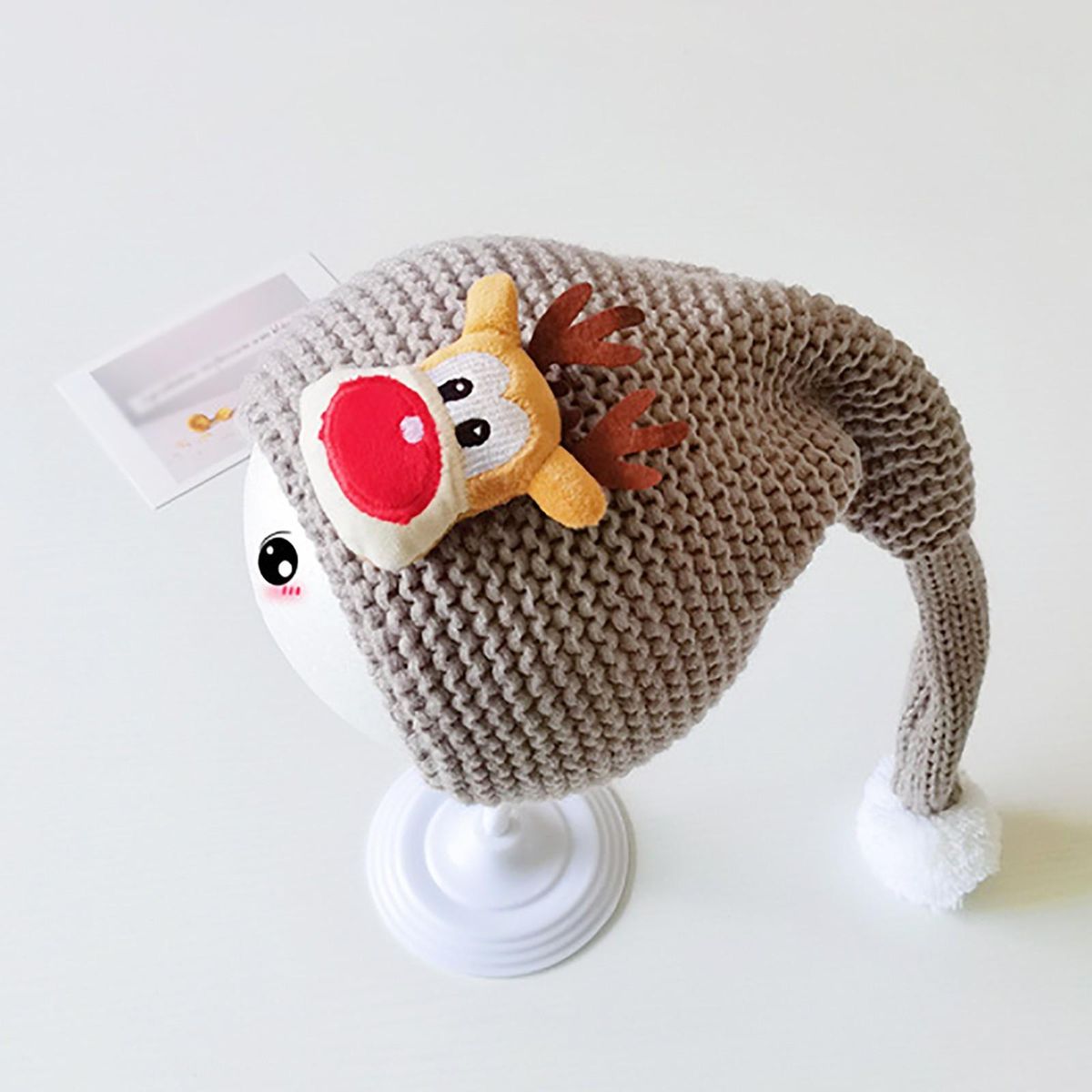 Trooper Hat Children Christmas Hat Cartoon Pattern Knitted Santa Hat Christmas Warm Hats Men Cold Proof Ear Warm Caps for Men