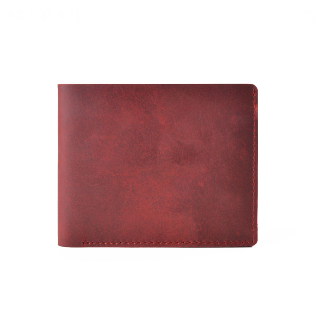 GENODERN Vintage Crazy Horse Leather Wallet For Men Bifold