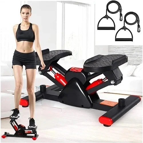 Fitness - Mountain Climber Mini Stepper With Training Bands - 2.5hp