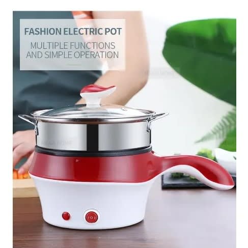 Doublel Layer Multi-function Non-stick Frying Pan & Cooker Electric Rice -  1.35L - 400mAh