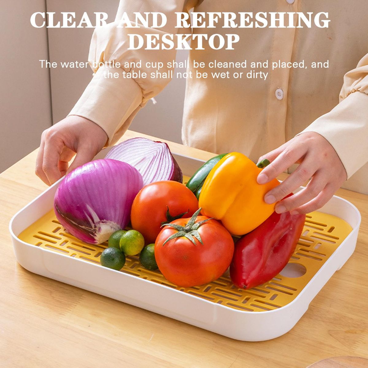 Creative Double-layer Drain Tray Detachable Multifunctional